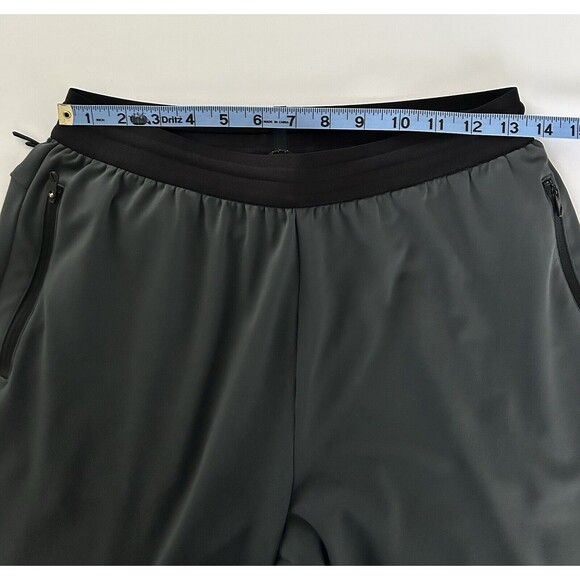 HILL CITY Mens Medium Tall  Athletic Jogger Pants Gray Black Stretch Athleisure - Picture 9 of 14